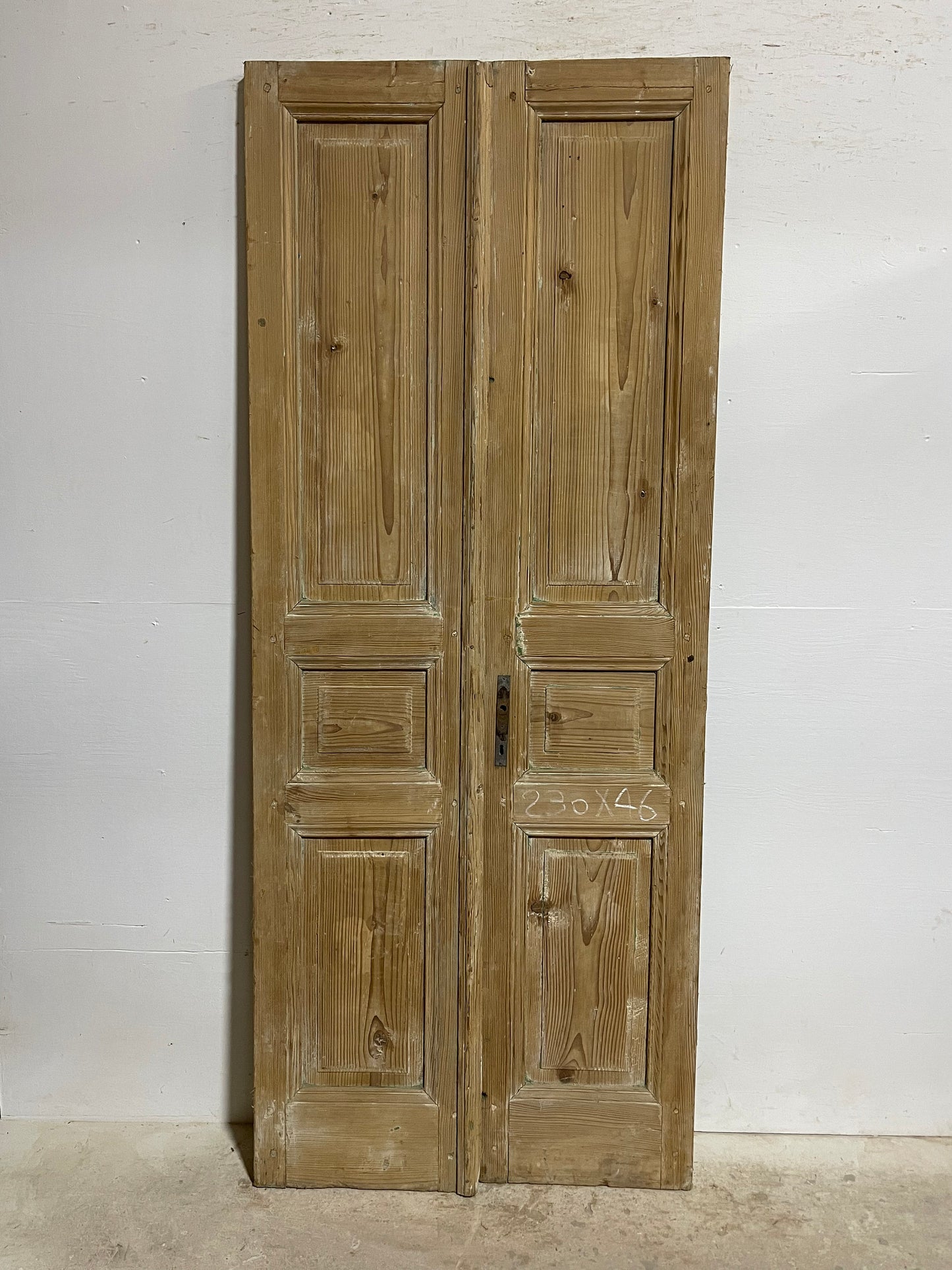 Antique French panel doors (90.25x36.75) I113s
