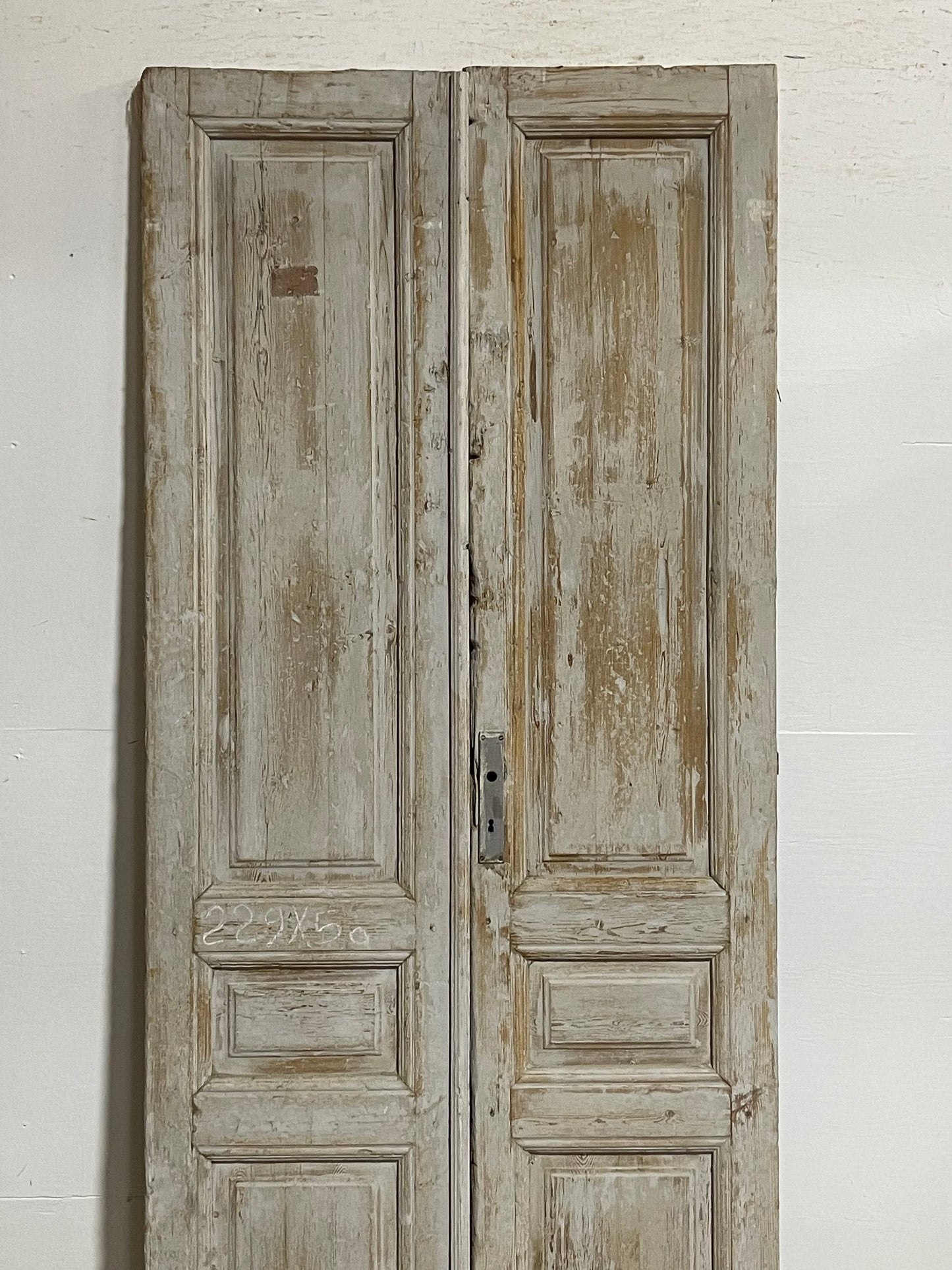 Antique French panel doors (90.75x39.75) I111s