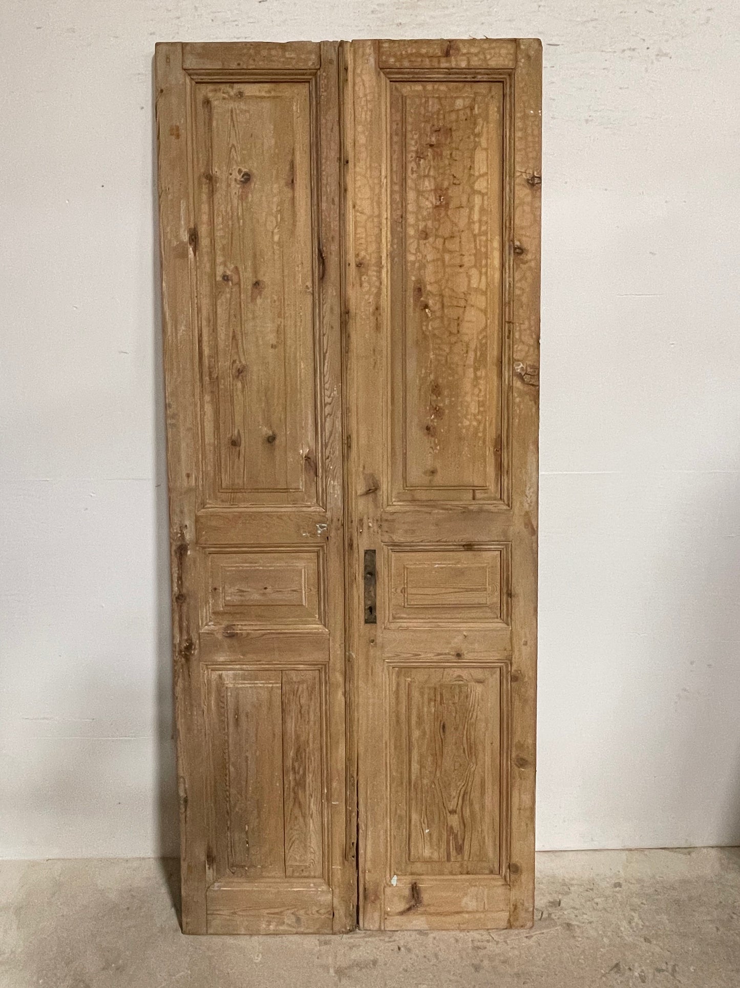 Antique French panel doors (92x38) I109s